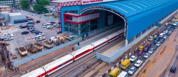 The commissioned Lagos Red Line rail project