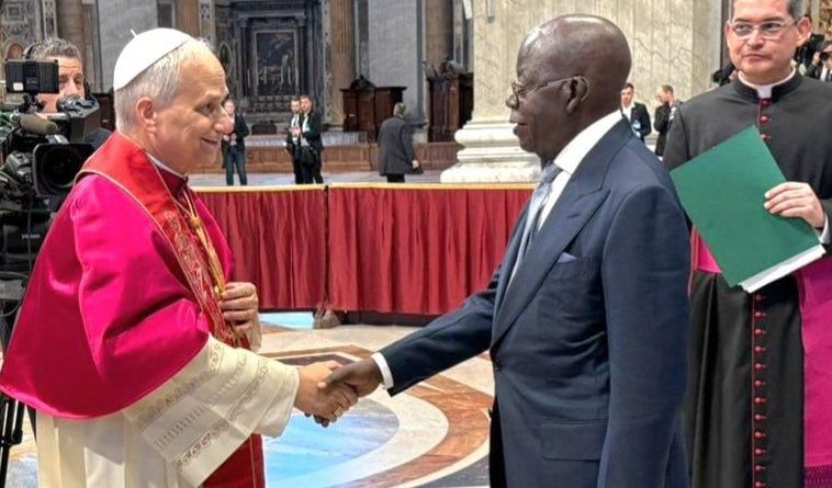 Tinubu attends Pope Leo XIV’s inauguration in Rome